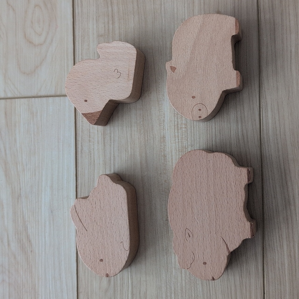 Kiwi co animal stackable wooden toys (Set Of 4)